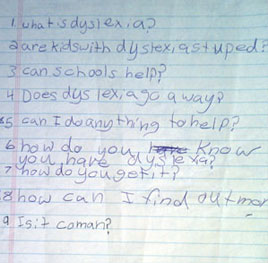 dyslexia questions